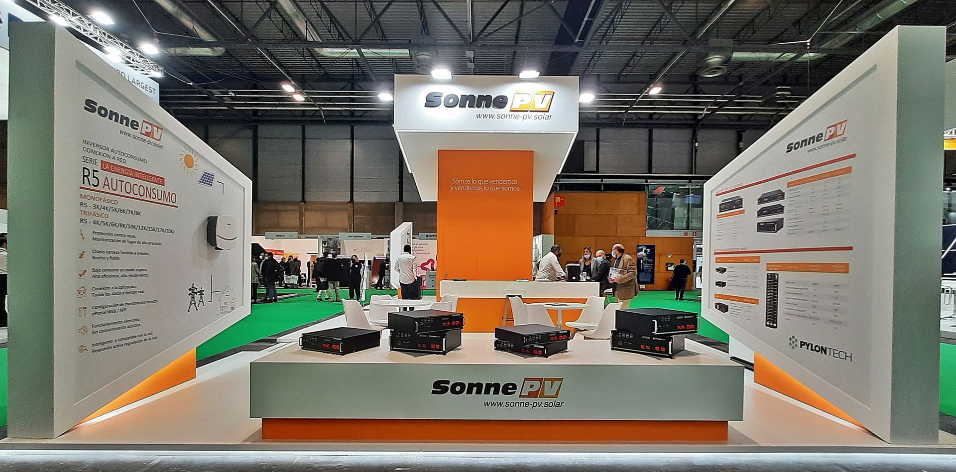 fondo stand desde baterias