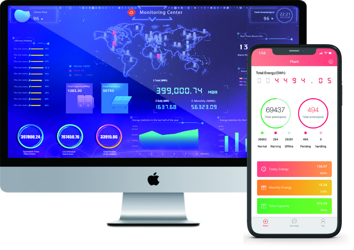 Monitor con la app de ESolar
